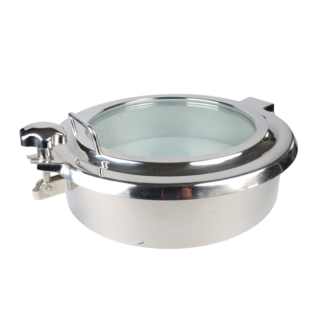 Stainless Steel Hygienic Circular Shadowless Pressure Visible Manhole for Full Sight Glass