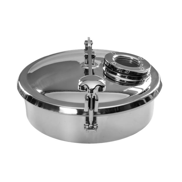Stainless Steel Food Grade Circular Vacuum Top Lid Autoclave Manhole for SS Handle