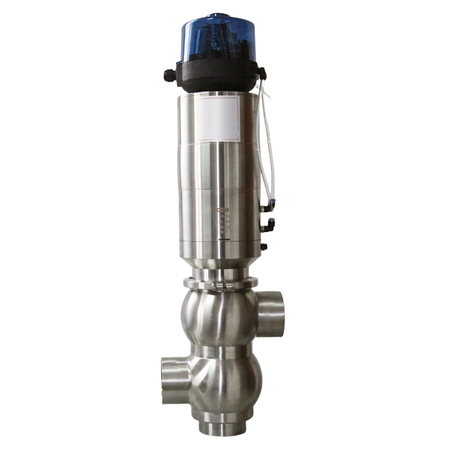Stainless Steel Food Grade Regulating Welded Aseptic Anti Mix Proof Valve 