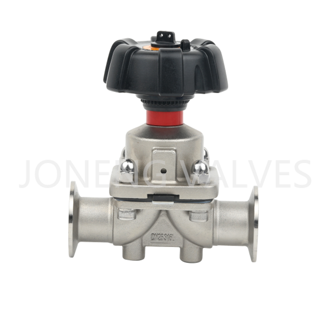 Stainless Steel Sanitary Manual Direct-way Diaphragm Control Valve