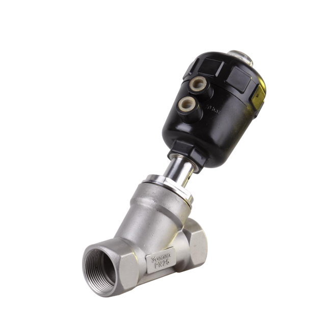 Sanitary Pneumatic Thread Angle Seat Valve with Limit Switch 