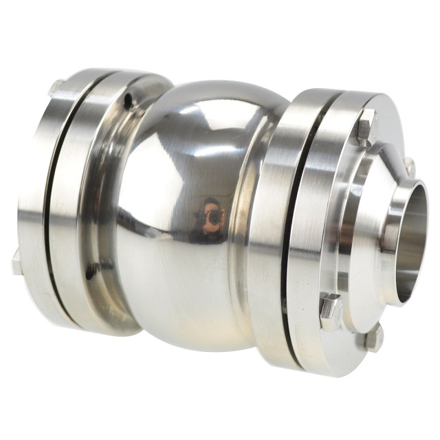 SS316L Food Grade Middle-ball Type Flanged Check Valve