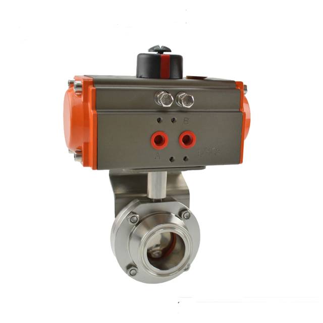 Stainless Steel Anti-leakage Pneumatic Butterfly Control Valve for Liquid