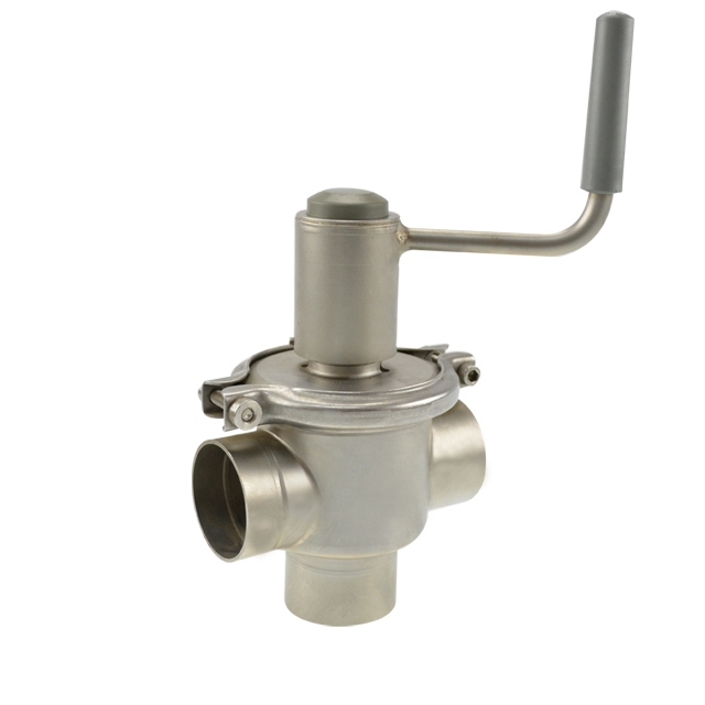 Stainless Steel Hygienic Manual Type Double Seat Valve