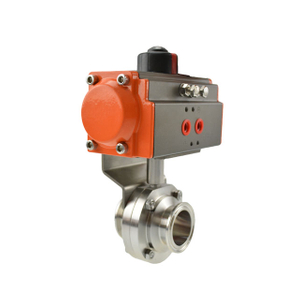 Sanitary Stainless Steel ISO Direct-way Butterfly Control Valve