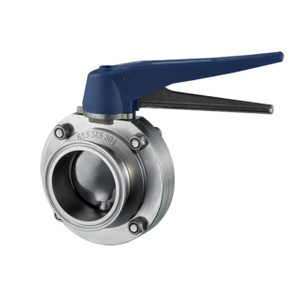 Stainless Steel SS304 Sanitary Grade ISO Butterfly Valve 