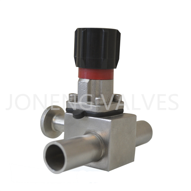 Stainless Steel Aseptic High Purity Weld Manual Slanting Membrane Valve