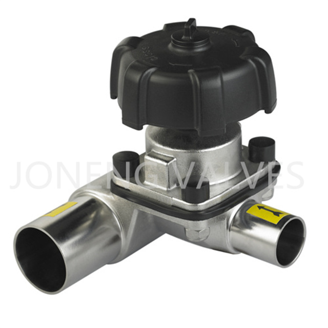 SS316L Ultra Pure Tri-clamp Manual Tank Outlet Diaphragm Valve