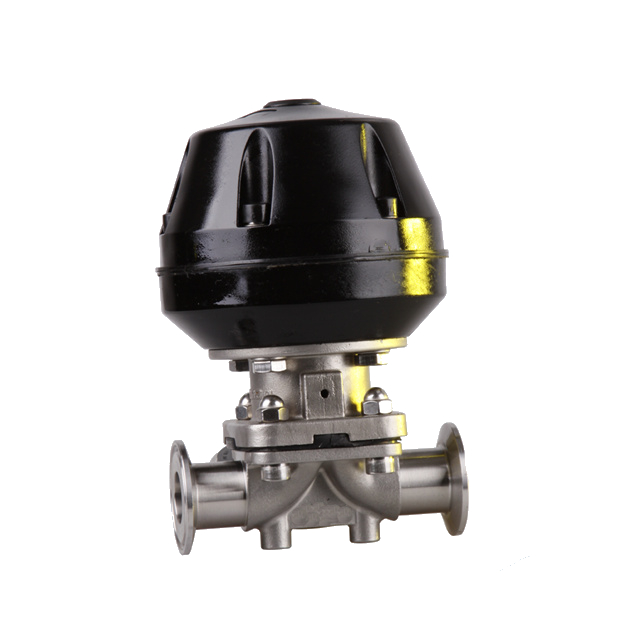SS316L Aseptic Clamped Sanitary Pneumatic Diaphragm Membrane Valve 
