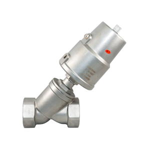 SS304 Cylinder Double Acting Angle Seat Valve for Food
